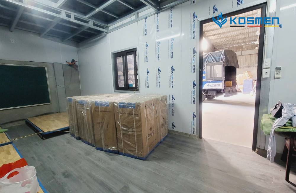 Dự &aacute;n lắp đặt m&aacute;y h&uacute;t ẩm cho nh&agrave; m&aacute;y sản xuất gạch tại H&agrave; Nội