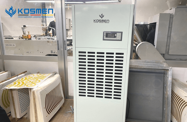 Lặp đặt máy hút ẩm Kosmen tại công ty Minh Long I