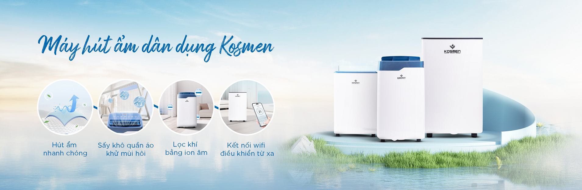 Máy hút ẩm dân dụng KOSMEN