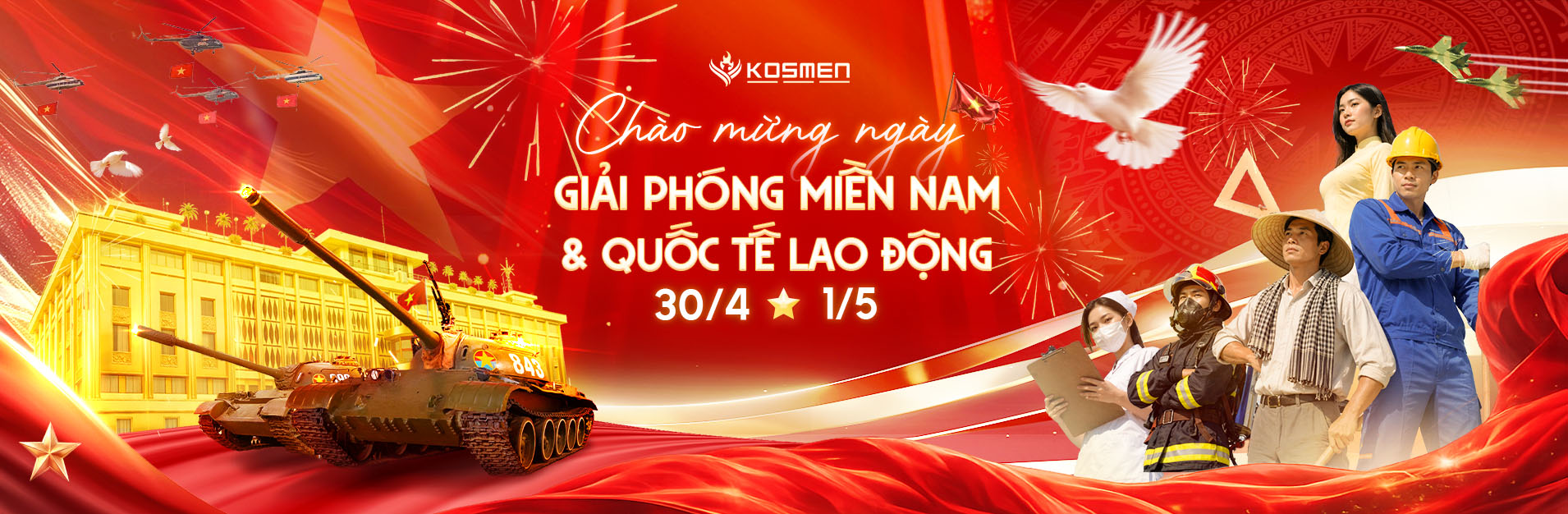 Kỉ niệm ngày giải phóng miền Nam 30/01 và Quốc Tế lao động 1/5 2026