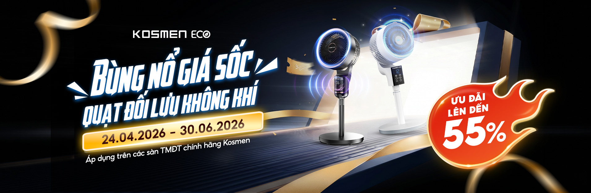 Ưu đãi quạt thông minh Kosmen Eco