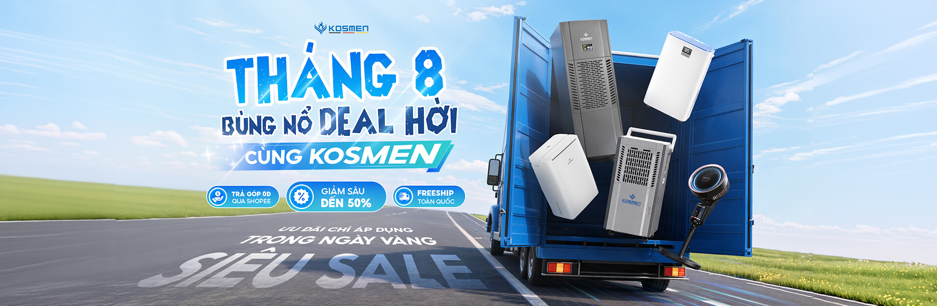 Ưu Đãi Tháng 8 Cùng Kosmen