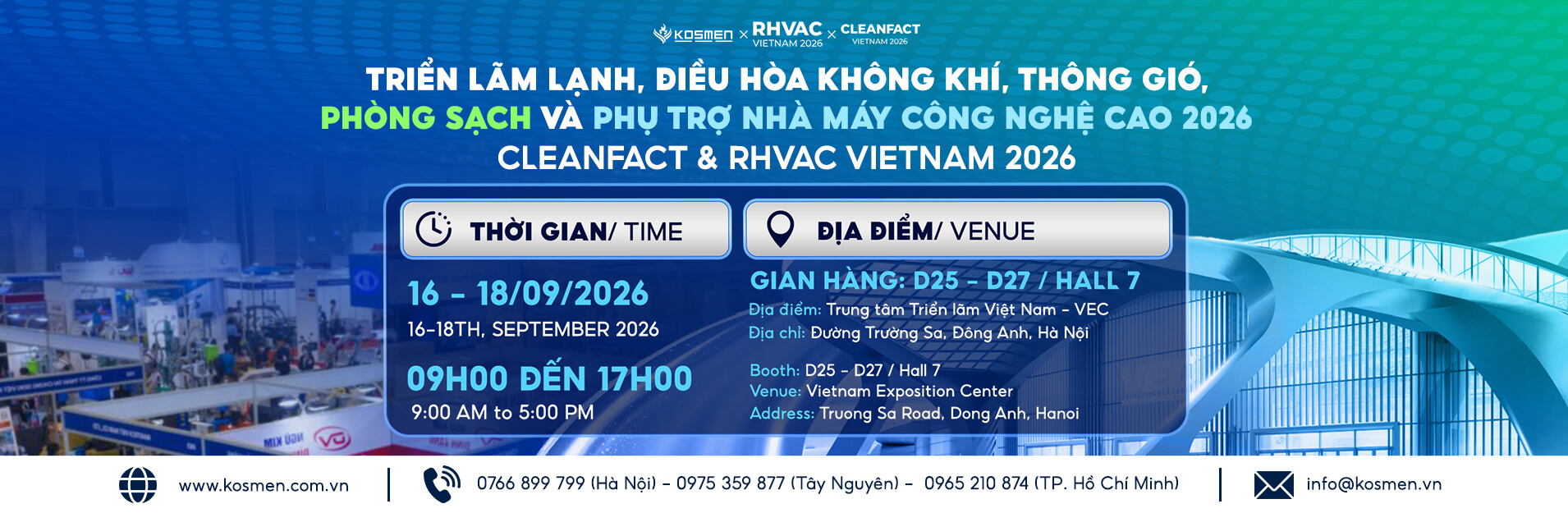 Kosmen Tham Dự RHVAC Vietnam 2026