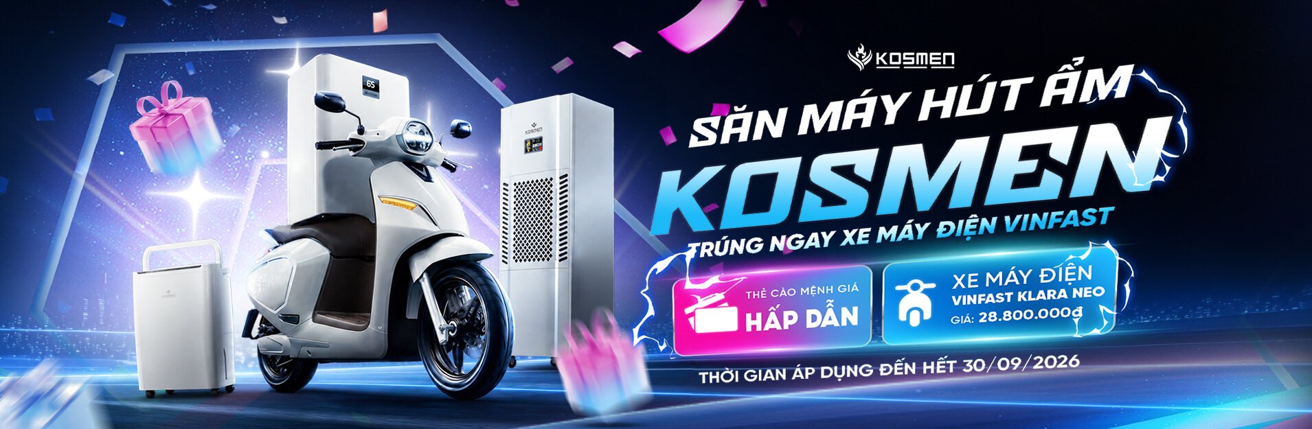 Ưu đãi săn xe máy điện vinfast cùng Kosmen