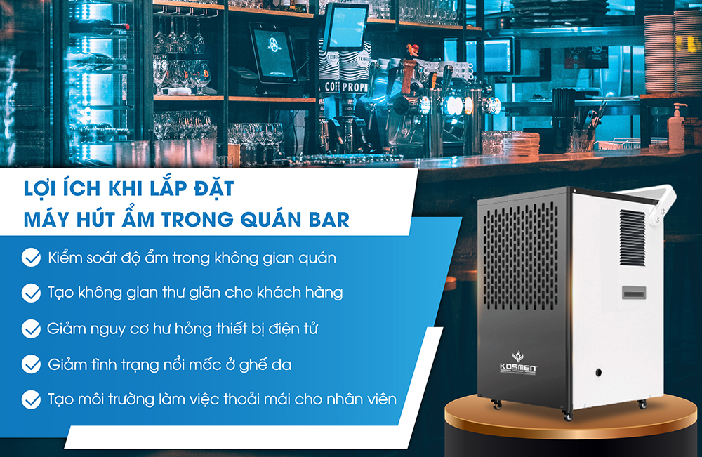 Lợi &iacute;ch khi lắp đặt m&aacute;y h&uacute;t ẩm trong qu&aacute;n bar, club