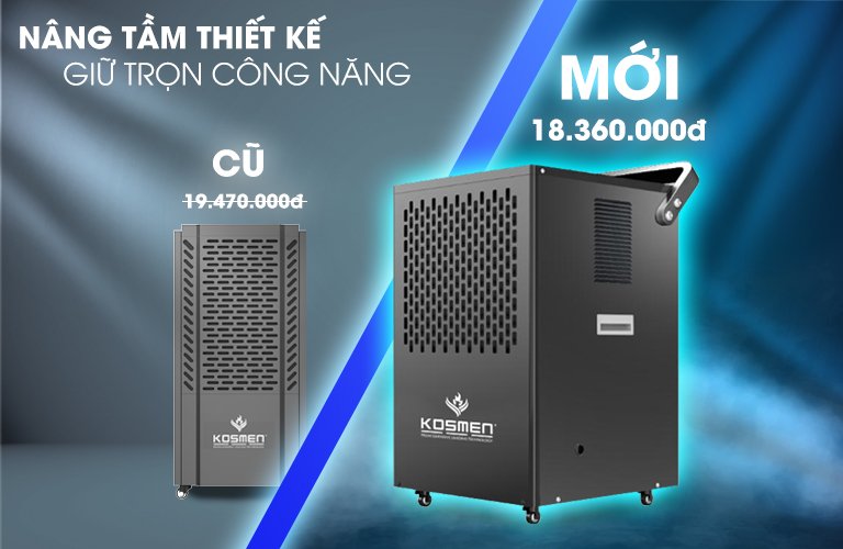 Công Bố Giao Diện Mới Máy Hút Ẩm Công Nghiệp Kosmen KM-150S