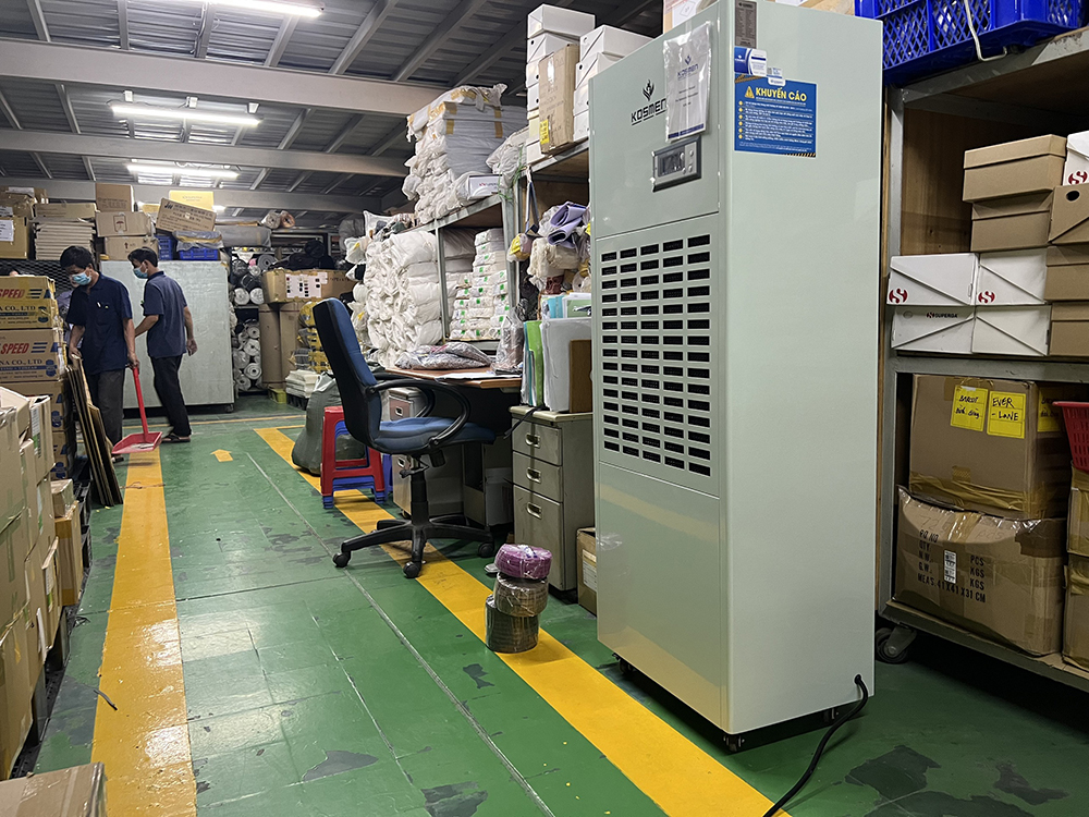 Lắp đặt máy hút ẩm bảo quản vải, nguyên liệu vải tại Công ty TNHH Dae Yun
