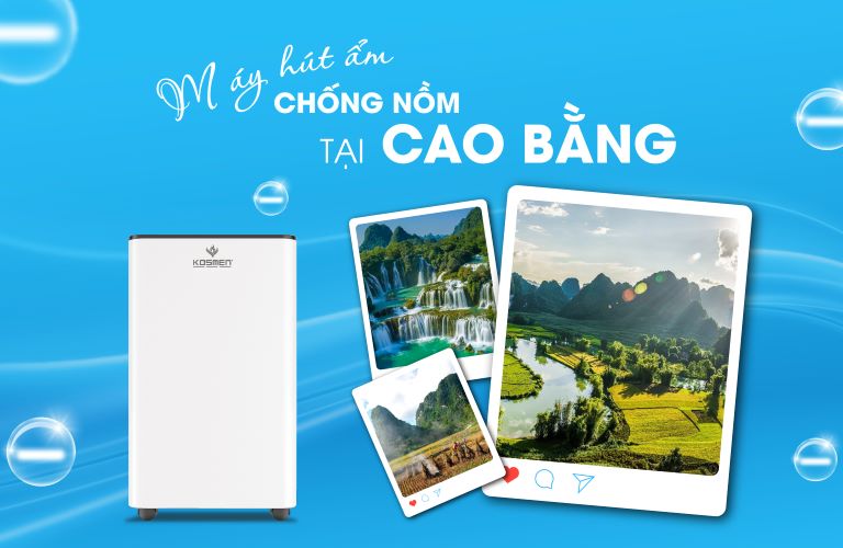 Kosmen Việt Nam l&agrave; đơn vị b&aacute;n m&aacute;y h&uacute;t ẩm tại Cao Bằng với chất lượng đạt chuẩn