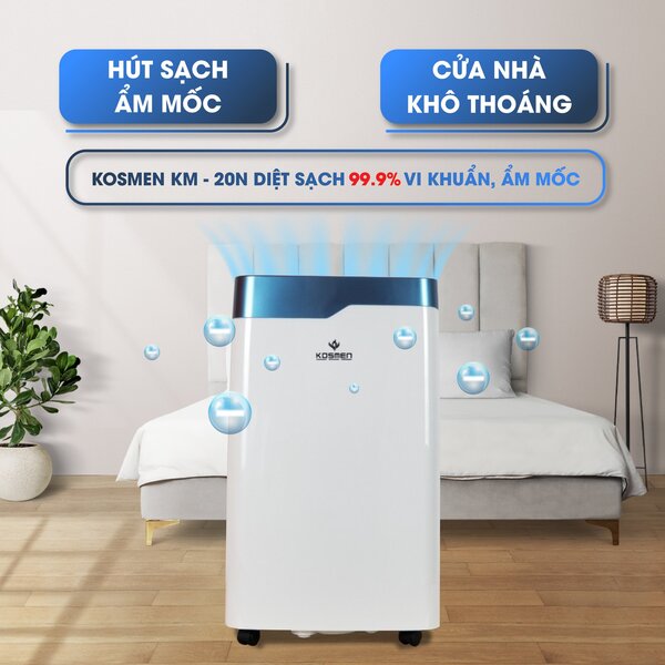 Kosmen là địa điểm mua dòng máy hút ẩm có ion âm thanh lọc không khí chính hãng, chất lượng cao cấp