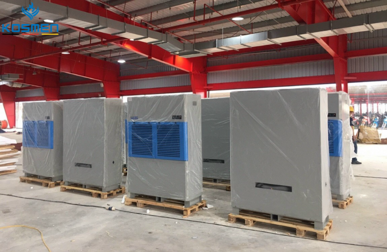 Máy hút ẩm Harison nổi bật về khả năng xử lý ẩm nhanh chóng, thích hợp dùng trong kho xưởng