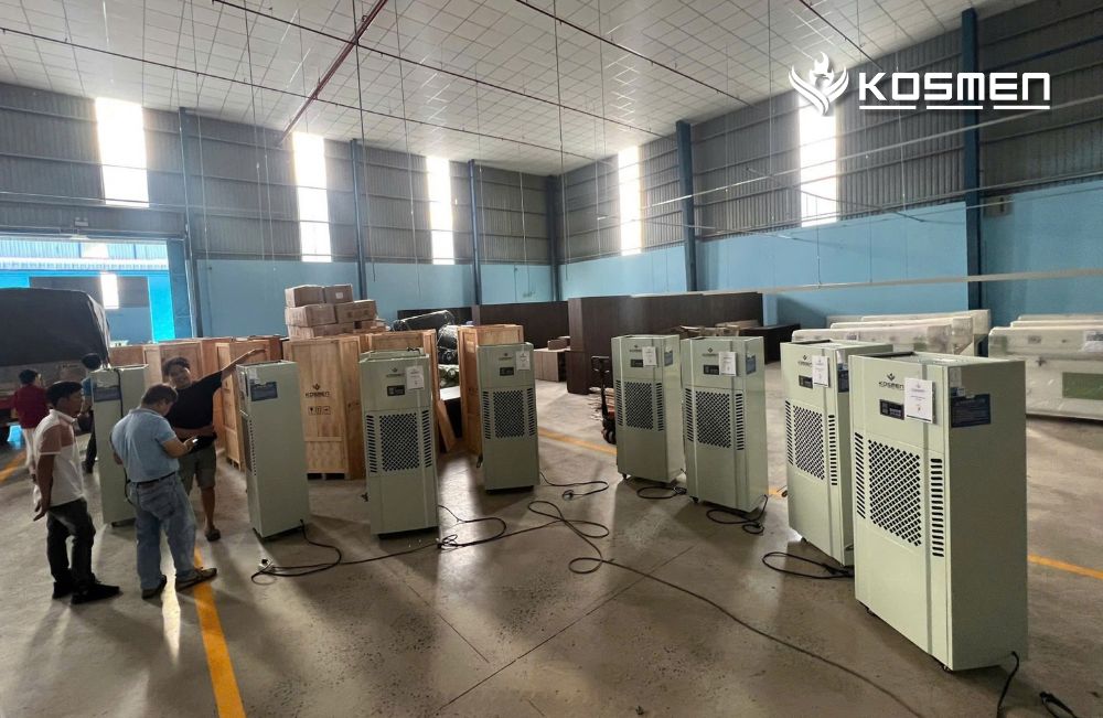 Bàn giao 10 máy hút ẩm công nghiệp Kosmen KM-180S