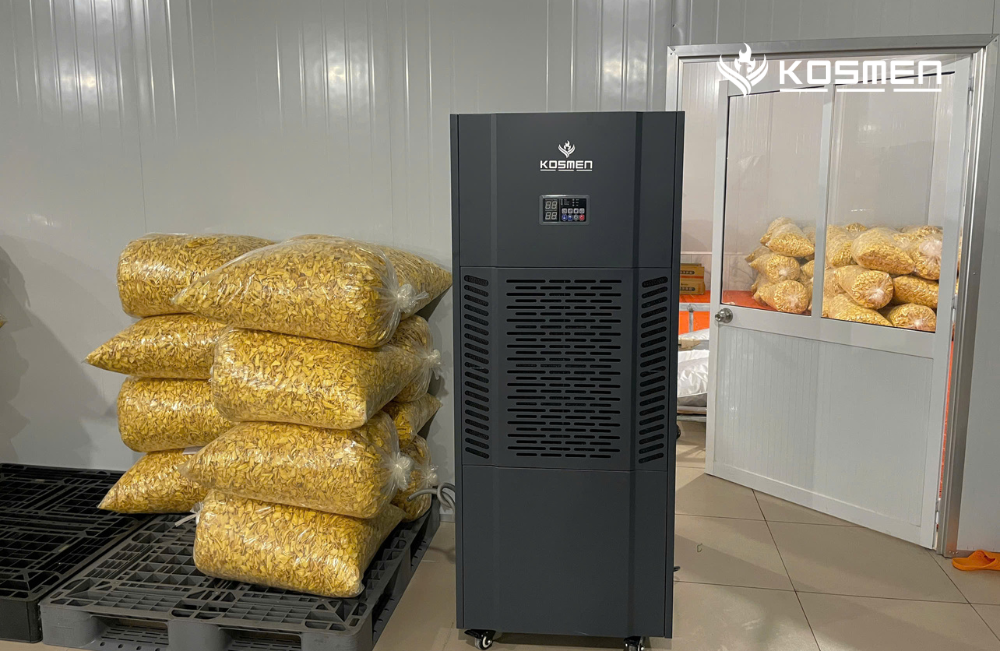 Máy hút ẩm Kosmen KM-250S được sử dụng để sấy và bảo quản hoa quả sấy