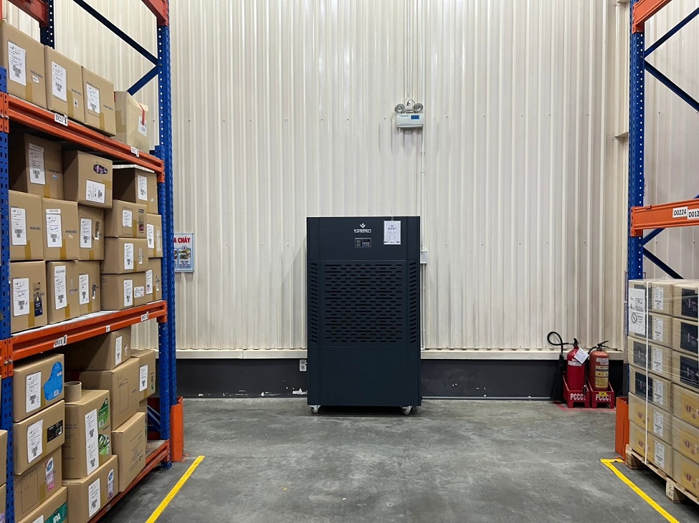 Máy hút ẩm Kosmen KM-480S là vị cứu tinh cho những hầm rượu có quy mô lớn lên đến 800m²