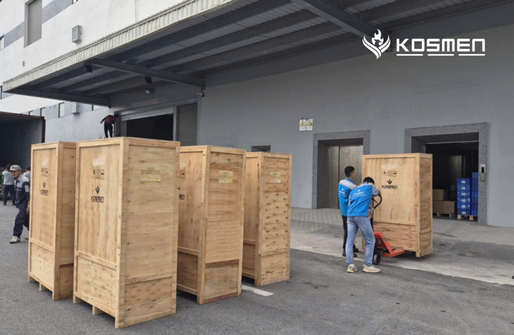 Lắp đặt m&aacute;y h&uacute;t ẩm c&ocirc;ng nghiệp Kosmen KM-480S bảo quản linh kiện điện tử