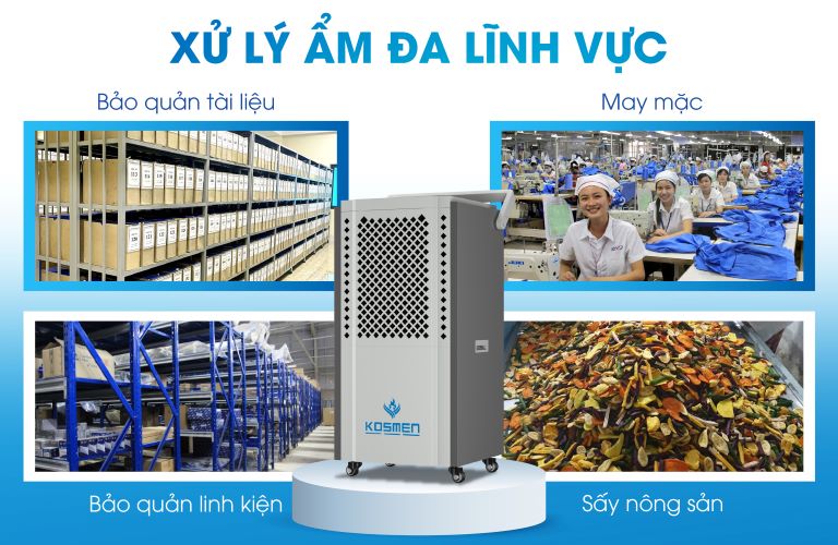 Máy hút ẩm giá rẻ Kosmen KM-150S được nhiều người tin dùng với hiệu suất mạnh mẽ
