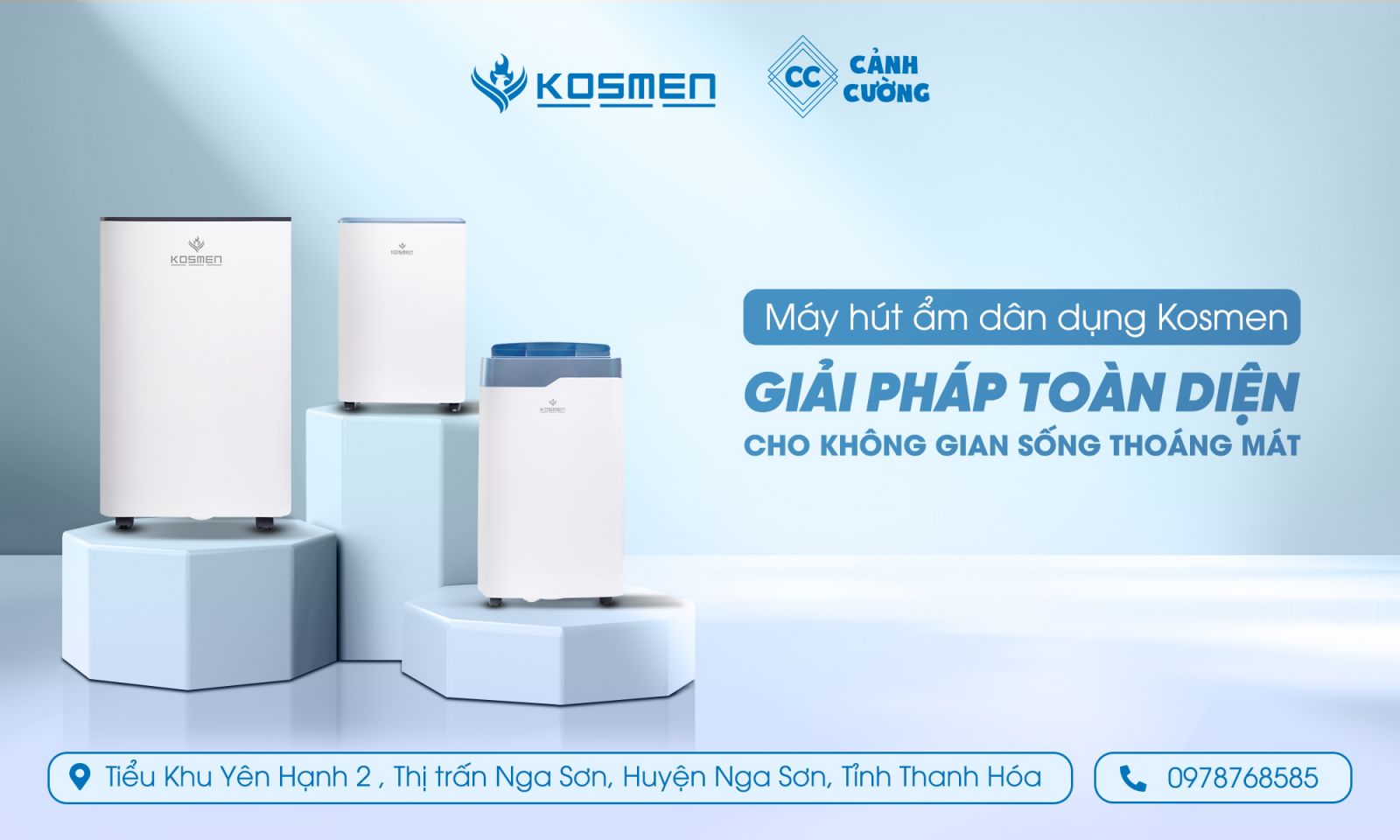 M&aacute;y h&uacute;t ẩm d&acirc;n dụng Kosmen - Giải ph&aacute;p cho nh&agrave; cửa kh&ocirc; tho&aacute;ng