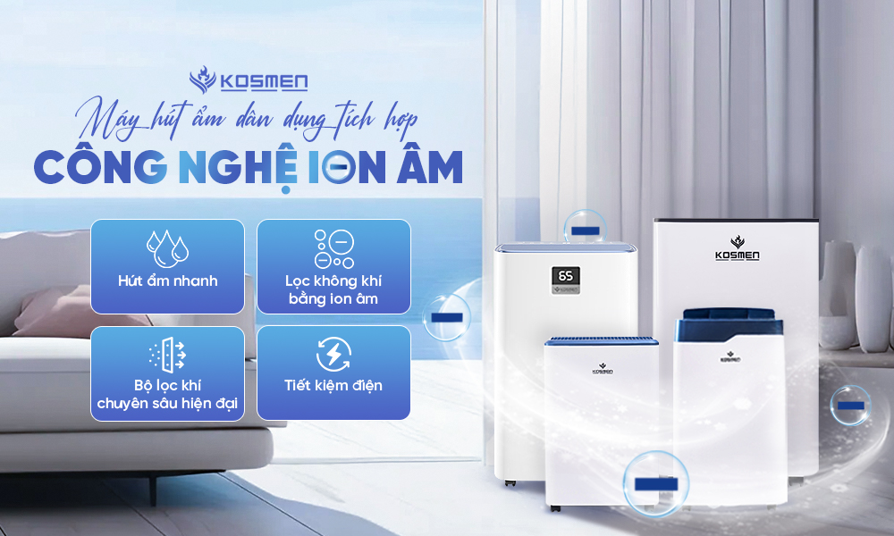 Kosmen là đơn vị kinh doanh máy hút ẩm ở Huế chính hãng, uy tín hàng đầu