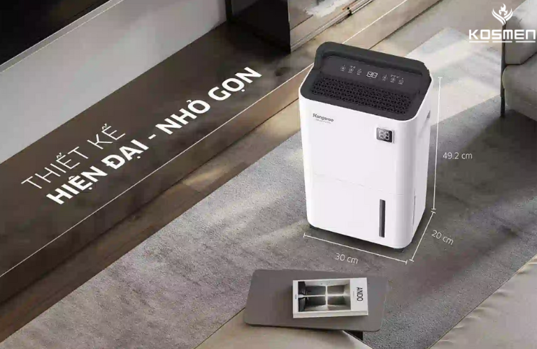 Máy hút ẩm Kangaroo được thiết kế thông tinh với tính năng 3in1 hiện đại