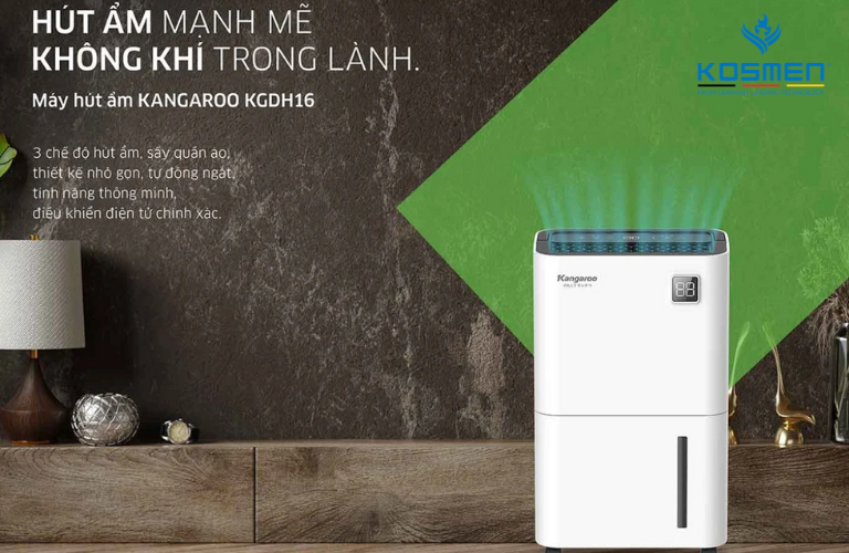 M&aacute;y h&uacute;t ẩm Kangaroo lu&ocirc;n đảm bảo về khả năng xử l&yacute; ẩm nhanh ch&oacute;ng