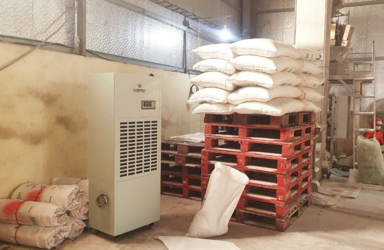 Máy hút ẩm Kosmen được ứng dụng để bảo quản đường