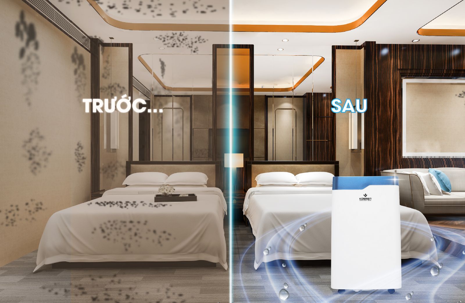 Máy hút ẩm Kosmen bảo vệ sức khỏe gia đình trong mùa nồm