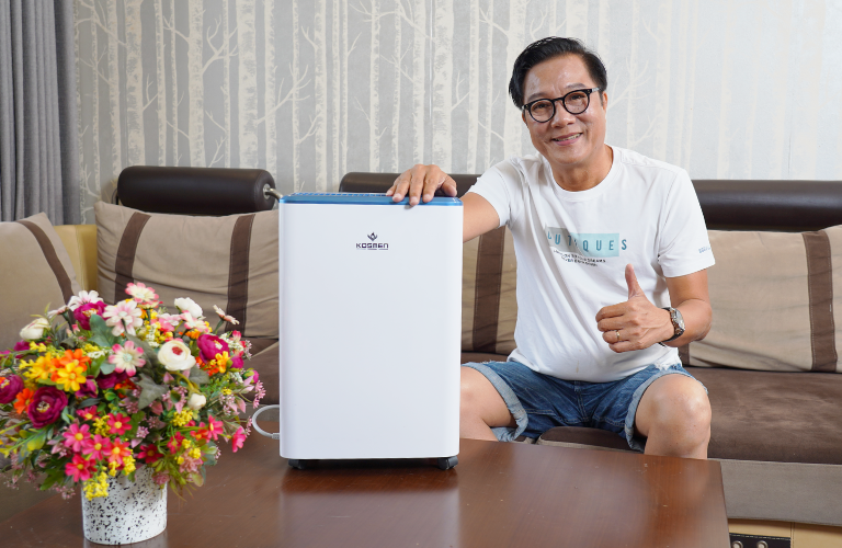 Cài đặt độ ẩm máy hút ẩm gia đình ở mức thích hợp