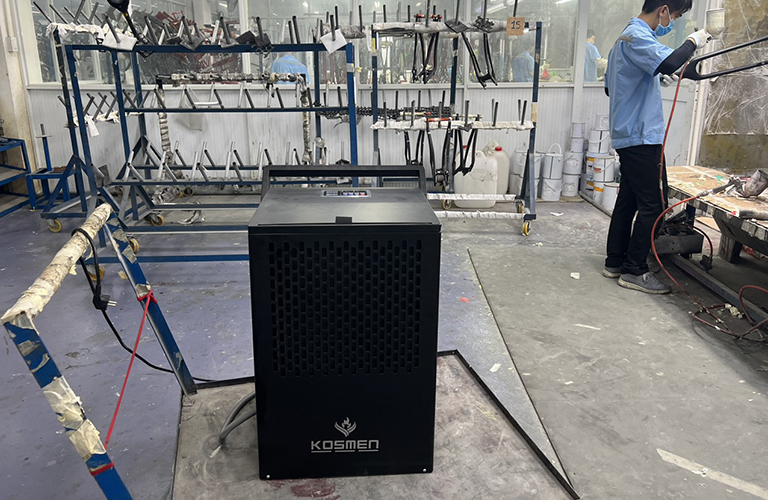 Sấy khô sơn xe đạp tại Công ty TNHH Compositegear Việt Nam