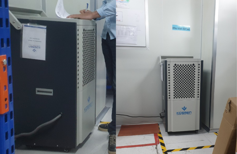 Dự &aacute;n lắp đặt m&aacute;y h&uacute;t ẩm Kosmen KM-150S để bảo quản thiết bị điện tử