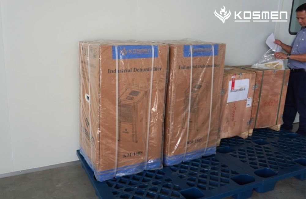 Lắp đặt máy hút ẩm Kosmen KM-150S bảo quản linh kiện điện tử dùng cho máy tính