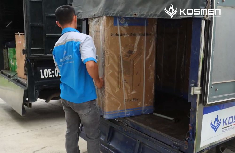Lắp đặt máy hút ẩm Kosmen KM-150S bảo quản linh kiện điện tử dùng cho máy tính