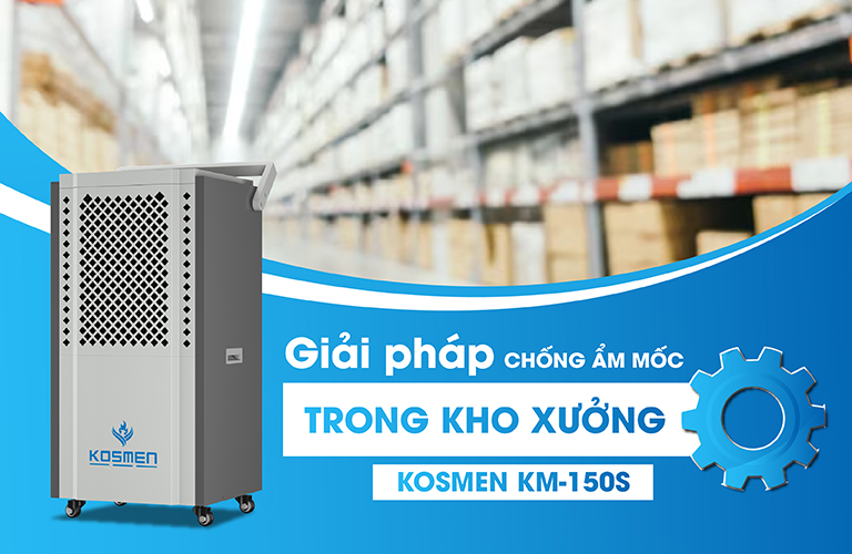 Máy hút ẩm Kosmen KM-150S được ứng dụng để xử lý ẩm trong nhiều lĩnh vực sản xuất khác nhau