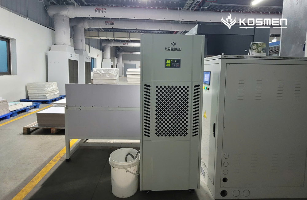 Dự án lắp đặt máy hút ẩm Kosmen KM-180S bảo quản bao bì giấy