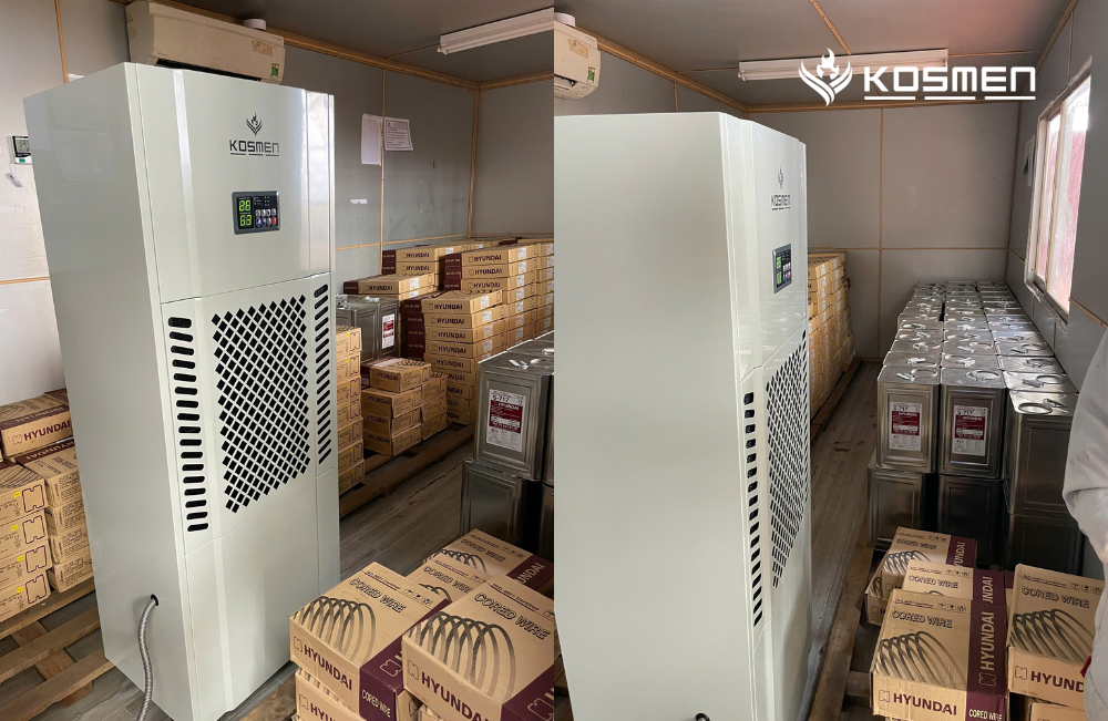 Dự án lắp đặt máy hút ẩm Kosmen KM-180S để bảo quản lò xo, linh kiện