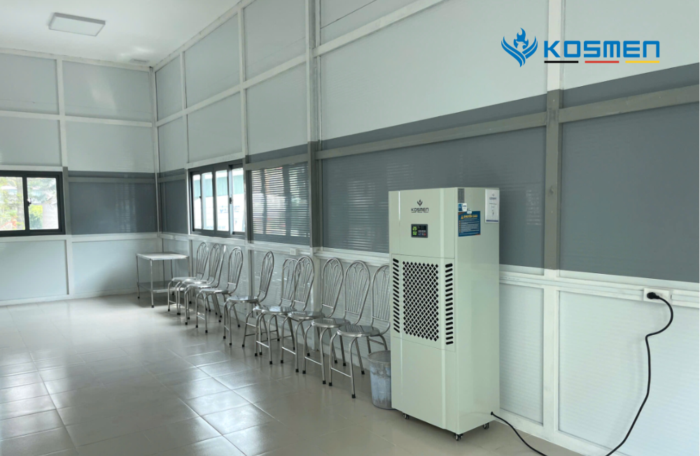 Lắp đặt máy hút ẩm bảo quản nguyên vật liệu, thiết bị y tế