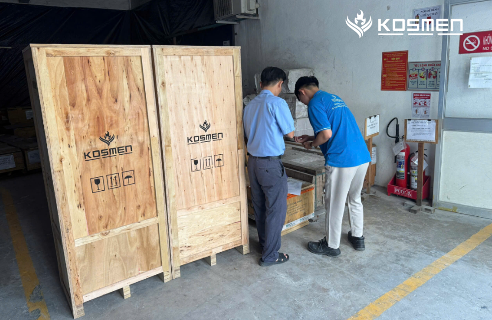 Máy hút ẩm Kosmen KM-180S kiểm soát ẩm kho vật tư tại Công ty Minh Long I