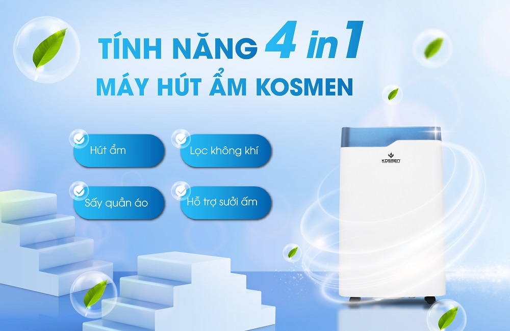 Một số sản phẩm máy hút ẩm được tích hợp nhiều tính năng thông minh