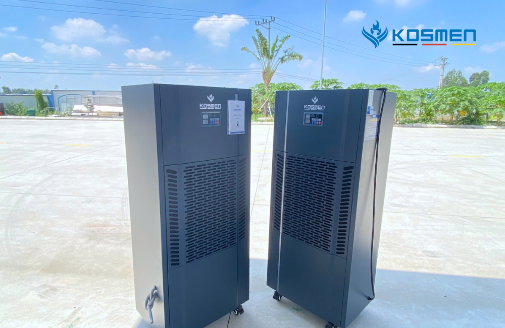 Kiểm soát ẩm kho sản xuất văn phòng phẩm, đồ điện với máy hút ẩm