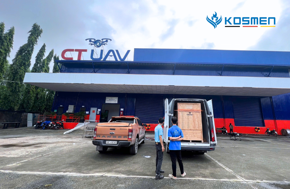 Lắp đặt máy hút ẩm Kosmen KM-480S để xử lý ẩm khu vực sản xuất máy bay không người lái