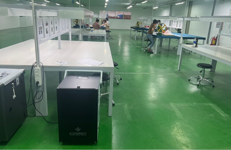 Dự án lắp đặt máy hút ẩm Kosmen KM-90S để bảo quản phụ kiện may mặc