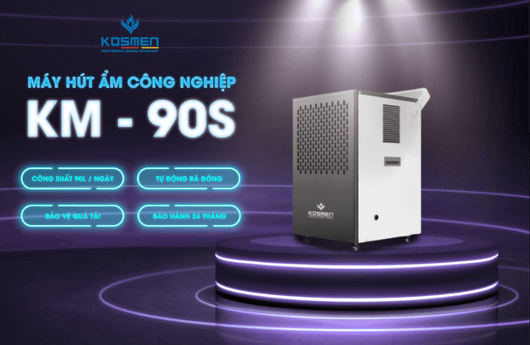 Máy hút ẩm Kosmen KM-90S giúp bảo quản nông sản, hạt giống hiệu quả