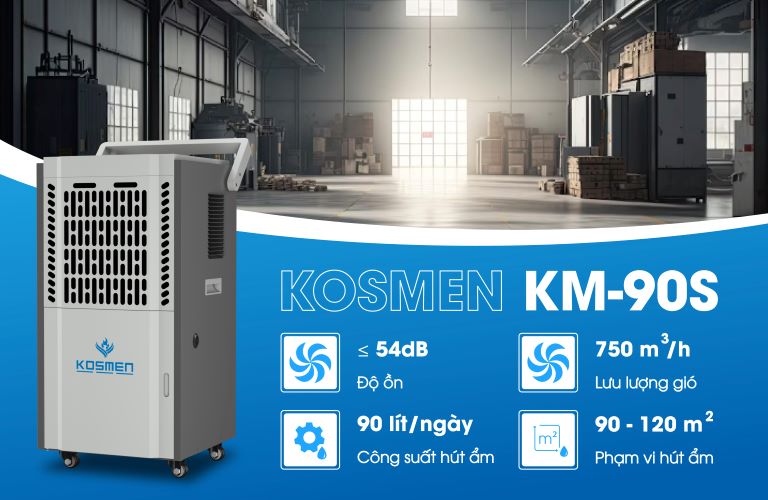 M&aacute;y h&uacute;t ẩm ở Ph&uacute; Thọ - M&aacute;y h&uacute;t ẩm Kosmen KM-90S