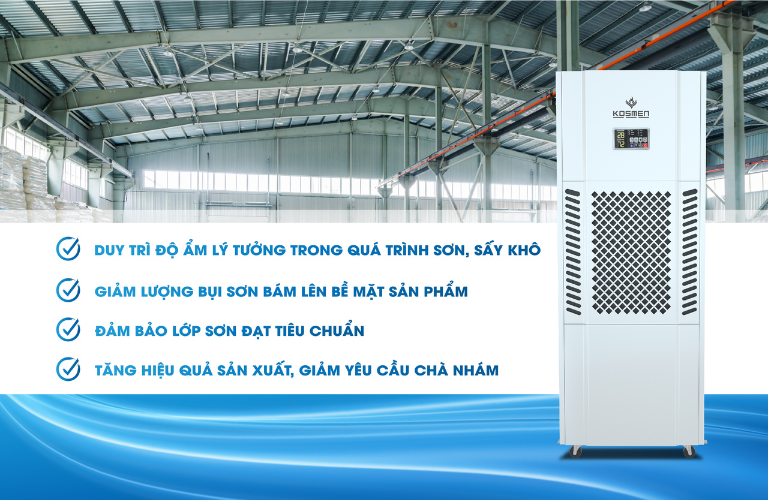 Lợi &iacute;ch khi sử dụng m&aacute;y h&uacute;t ẩm kh&ocirc;ng kh&iacute; để sấy kh&ocirc; sơn xe