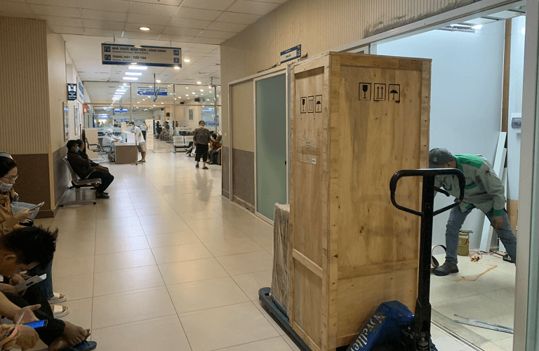 Lắp đặt máy hút ẩm Kosmen tại Bệnh viện Đồng Nai -2