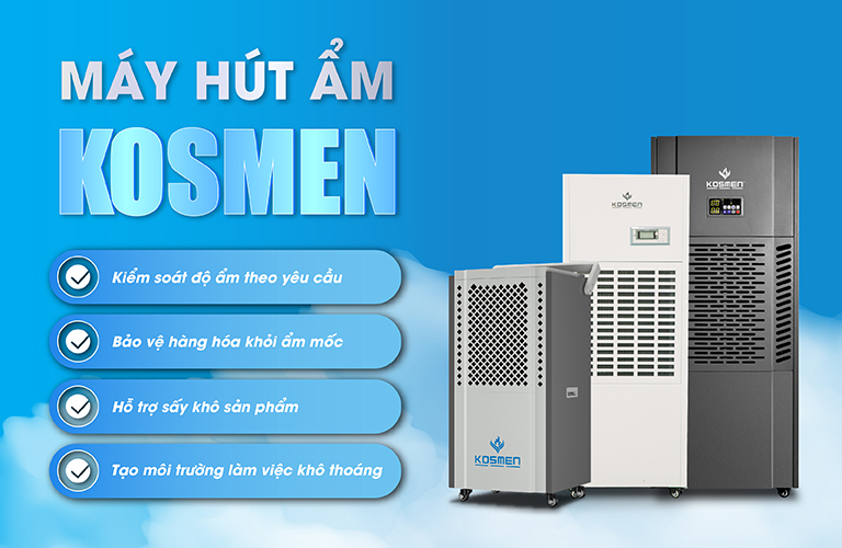 Kosmen Việt Nam là thương hiệu cung cấp, phân phối máy hút ẩm uy tín tại Ninh Bình
