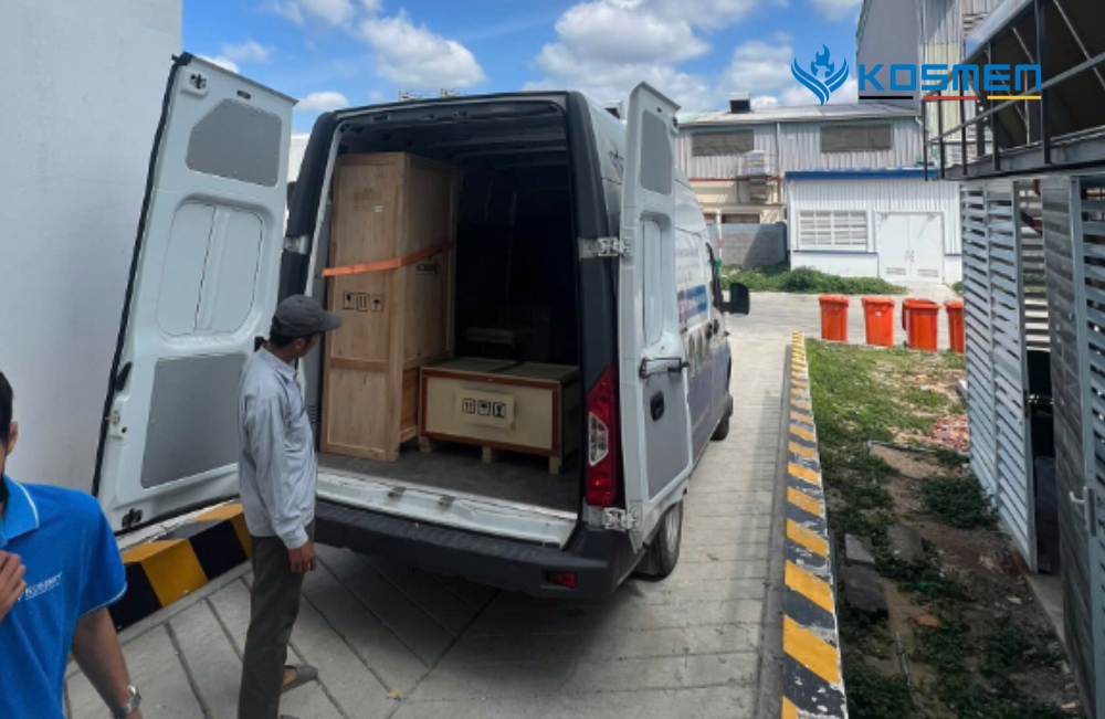 Lắp đặt máy hút ẩm Kosmen chống ẩm xưởng sản xuất tại Long An