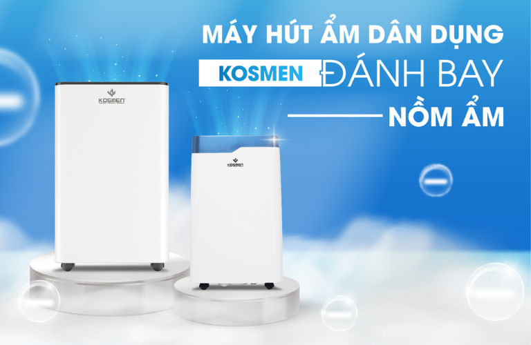 Sử dụng máy hút ẩm để hạn chế tình trạng nồm ẩm làm lây lan virus gây bệnh