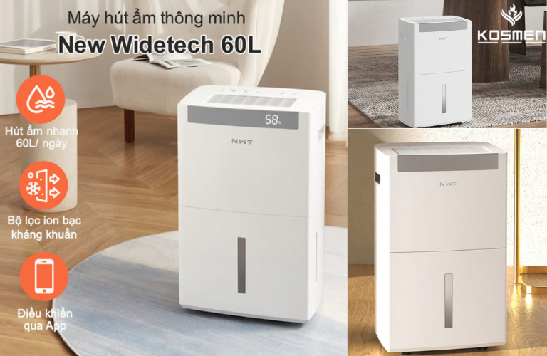 New Widetech 60L cũng là một sản phẩm đến từ nhà Xiaomi, nổi bật với khả năng kiểm soát ẩm tốt 