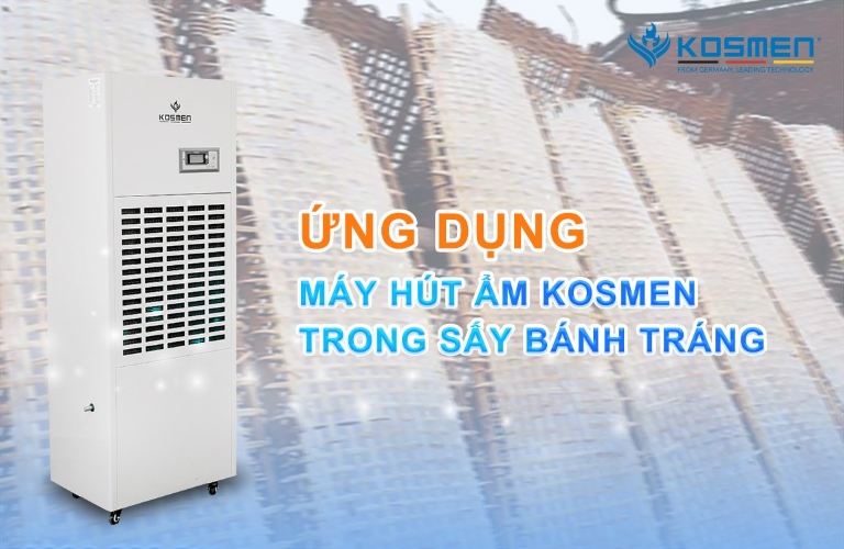 Sấy Bánh Tráng, Bánh Đa Bằng Máy Hút Ẩm Tăng Năng Suất