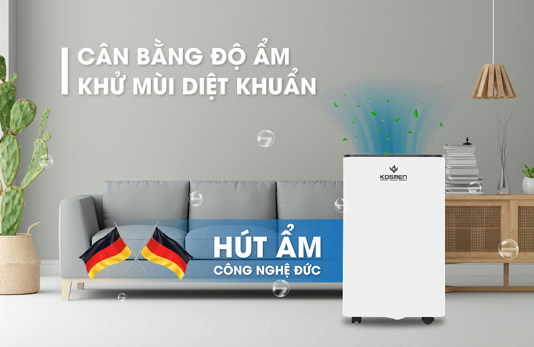 Xua tan nồm ẩm với máy hút ẩm Kosmen