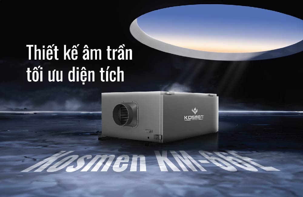Máy hút ẩm treo trần Kosmen KM-66E.
